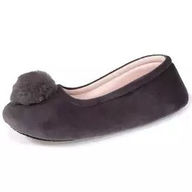 Chaussons ballerines Femme Pompon