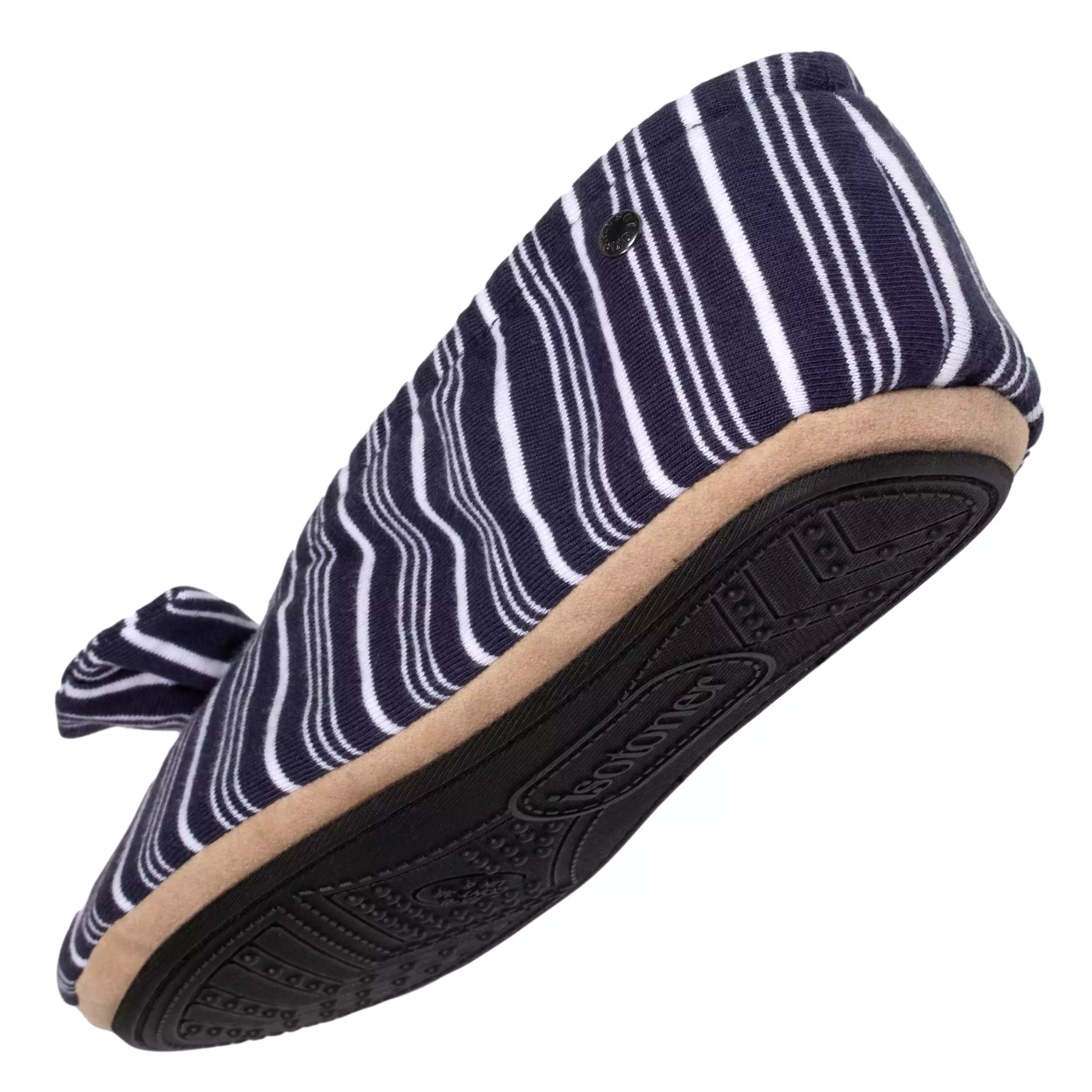 Chaussons ballerines Femme Rayures marines