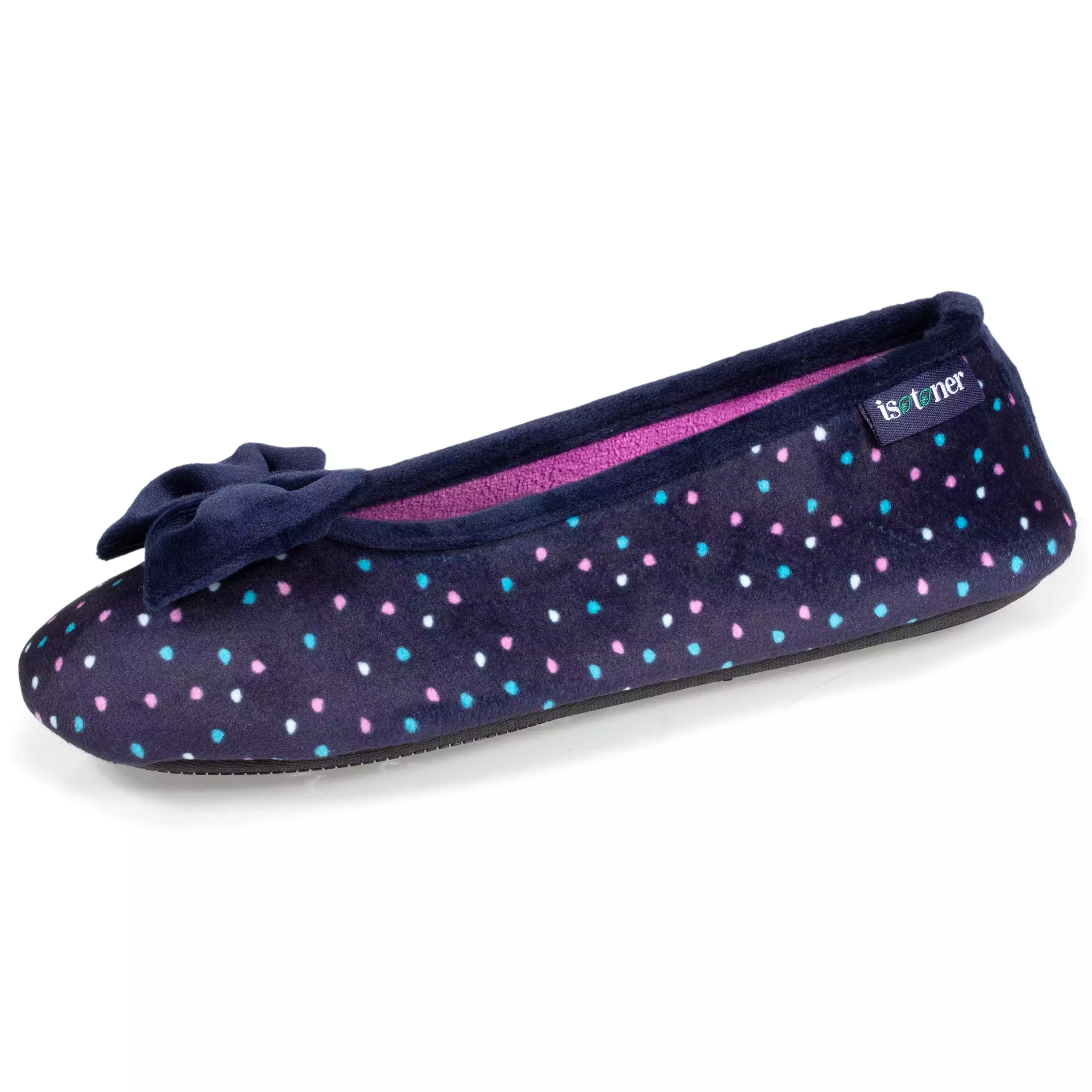 Chaussons ballerines recyclées Femme Pois