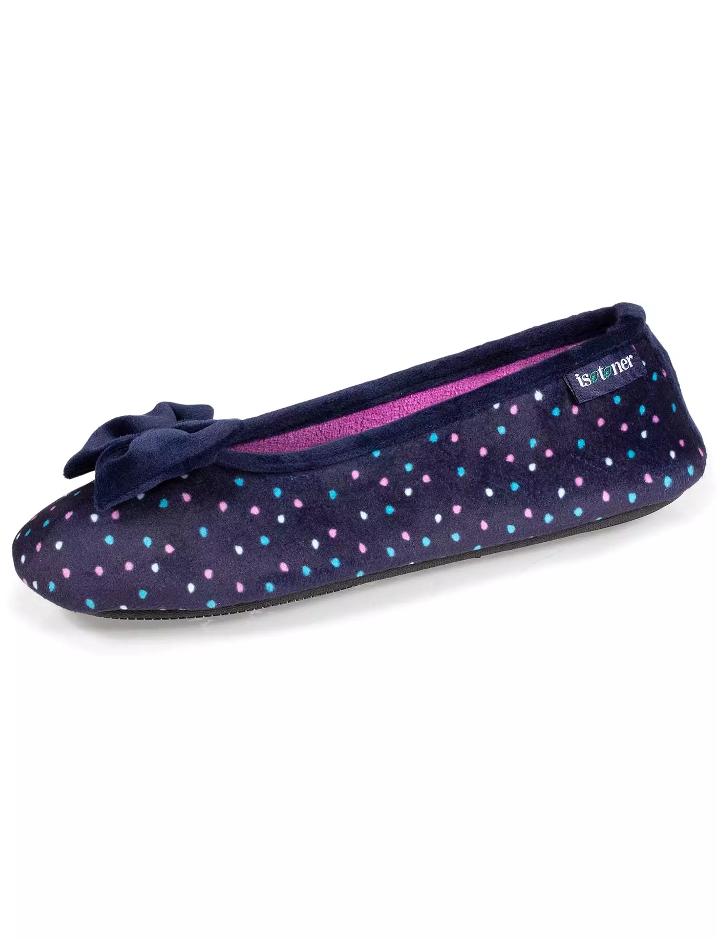 Chaussons ballerines recyclées Femme Pois