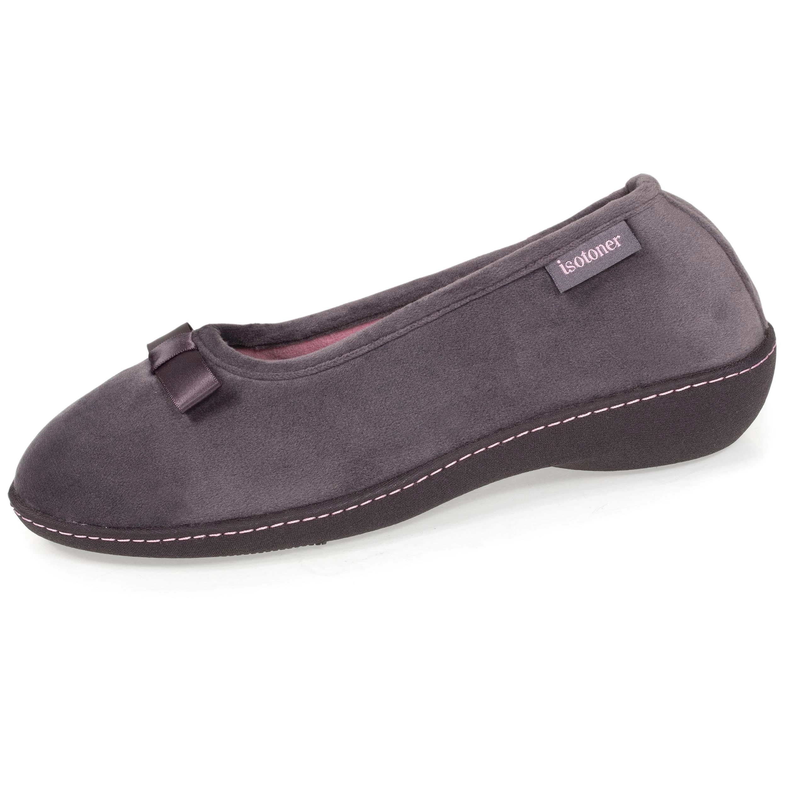 Chaussons ballerines talon Femme  Gris Foncé