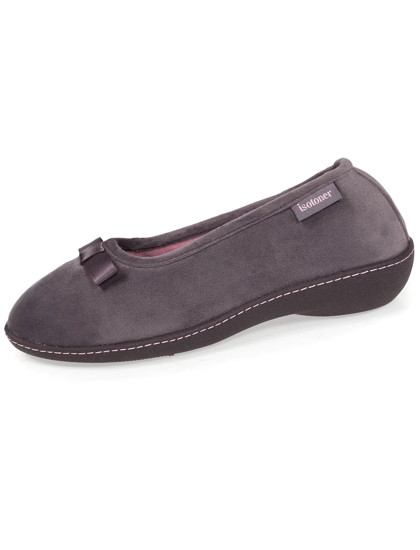 Chaussons ballerines talon Femme  Gris Foncé