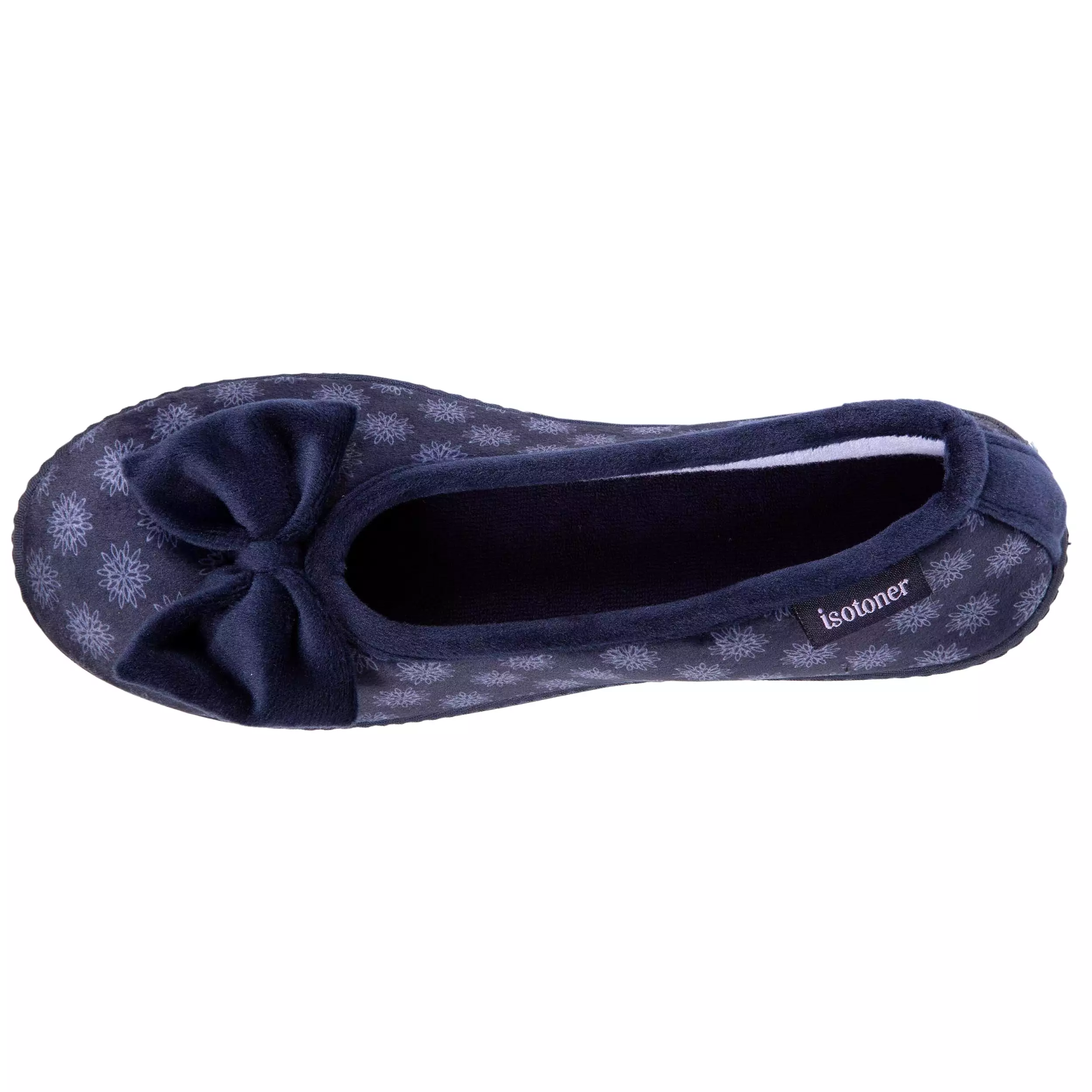 Chaussons ballerines talon Femme Marine