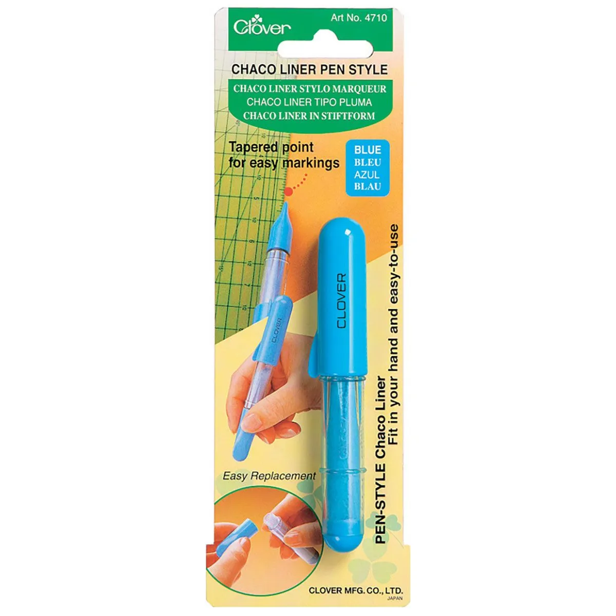 Clover Chaco Liner Pen Style. Blue