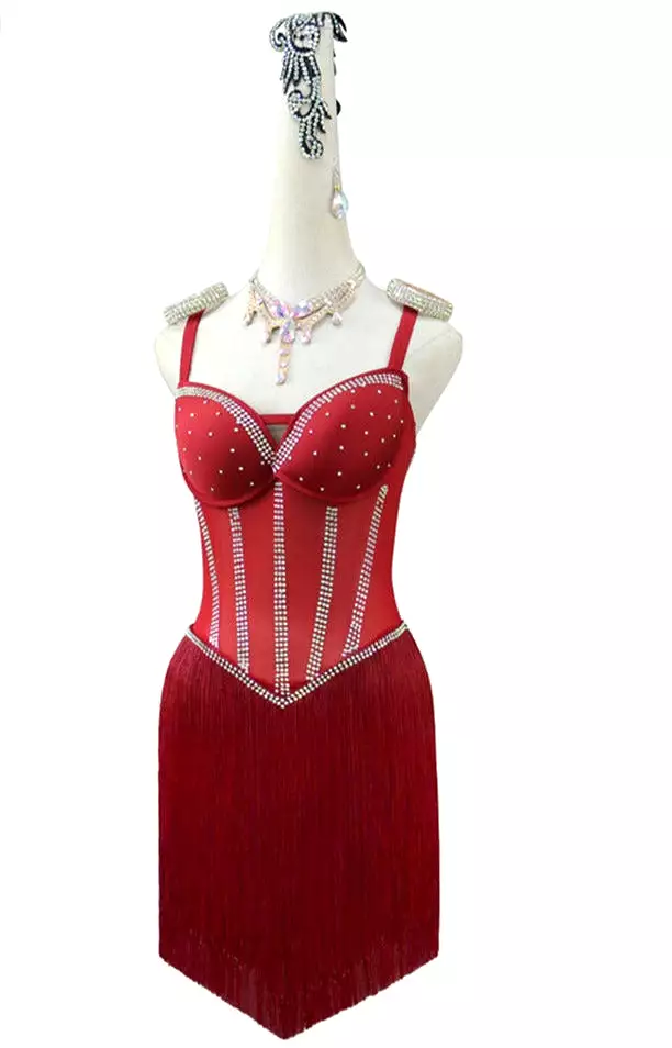 Custom Classy Latin Dance Dress | QY19