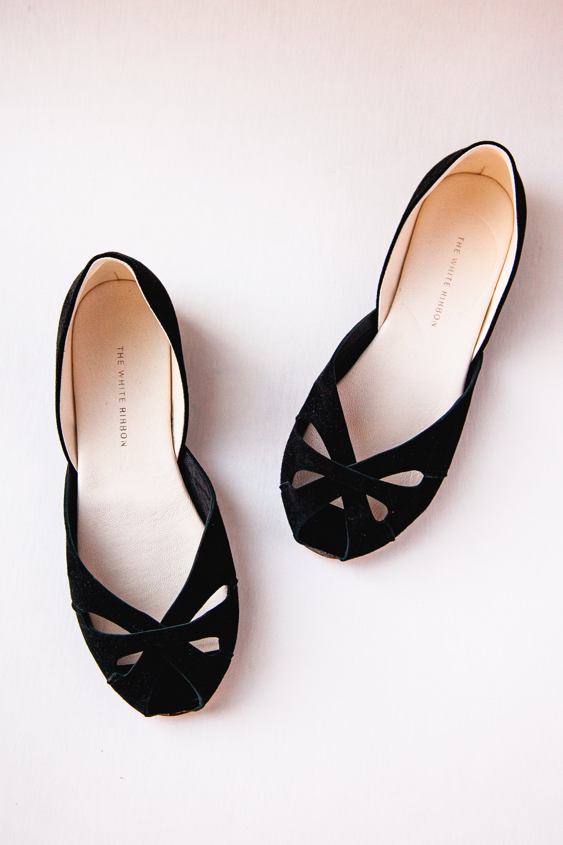 ELLA BALLET FLATS - BLACK NUBUCK