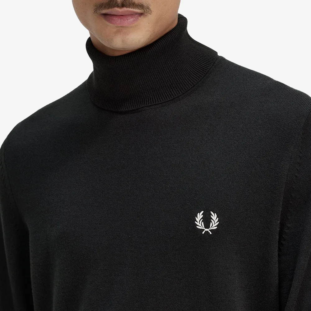 FRED PERRY  |Unisex Wool Street Style Long Sleeves Plain Cotton Oversized