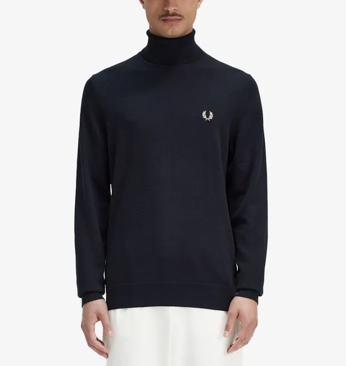 FRED PERRY  |Unisex Wool Street Style Long Sleeves Plain Cotton Oversized