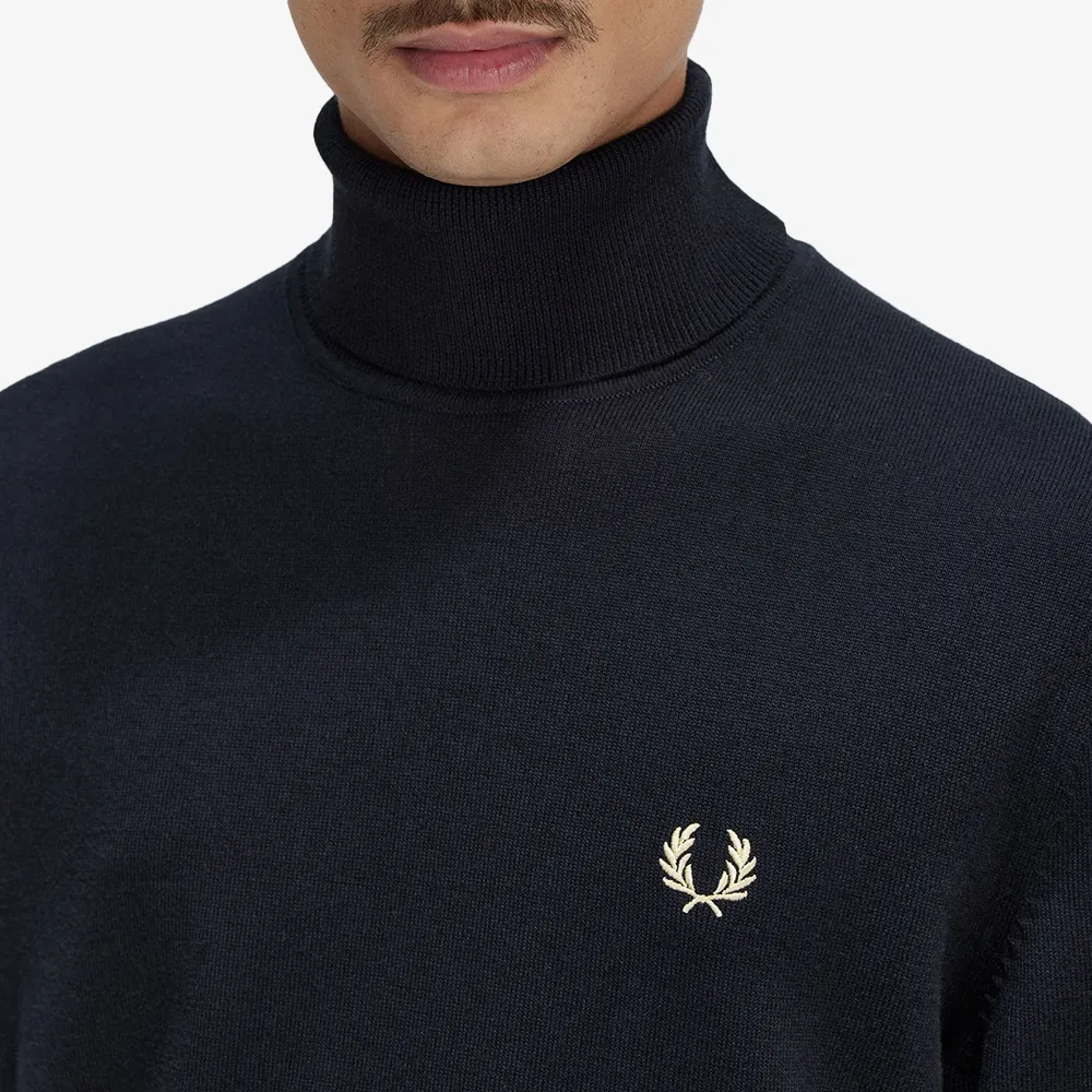 FRED PERRY  |Unisex Wool Street Style Long Sleeves Plain Cotton Oversized