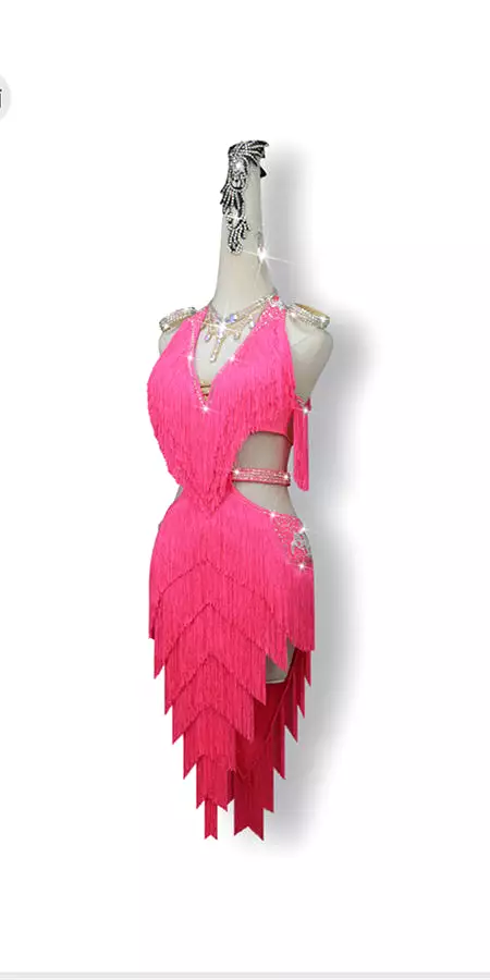 Fringe Glamour Latin Dance Dress | QY01