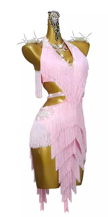 Fringe Glamour Latin Dance Dress | QY01