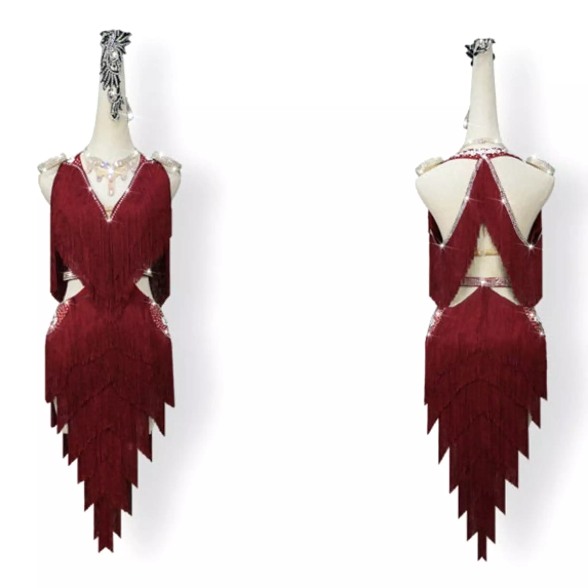 Fringe Glamour Latin Dance Dress | QY01