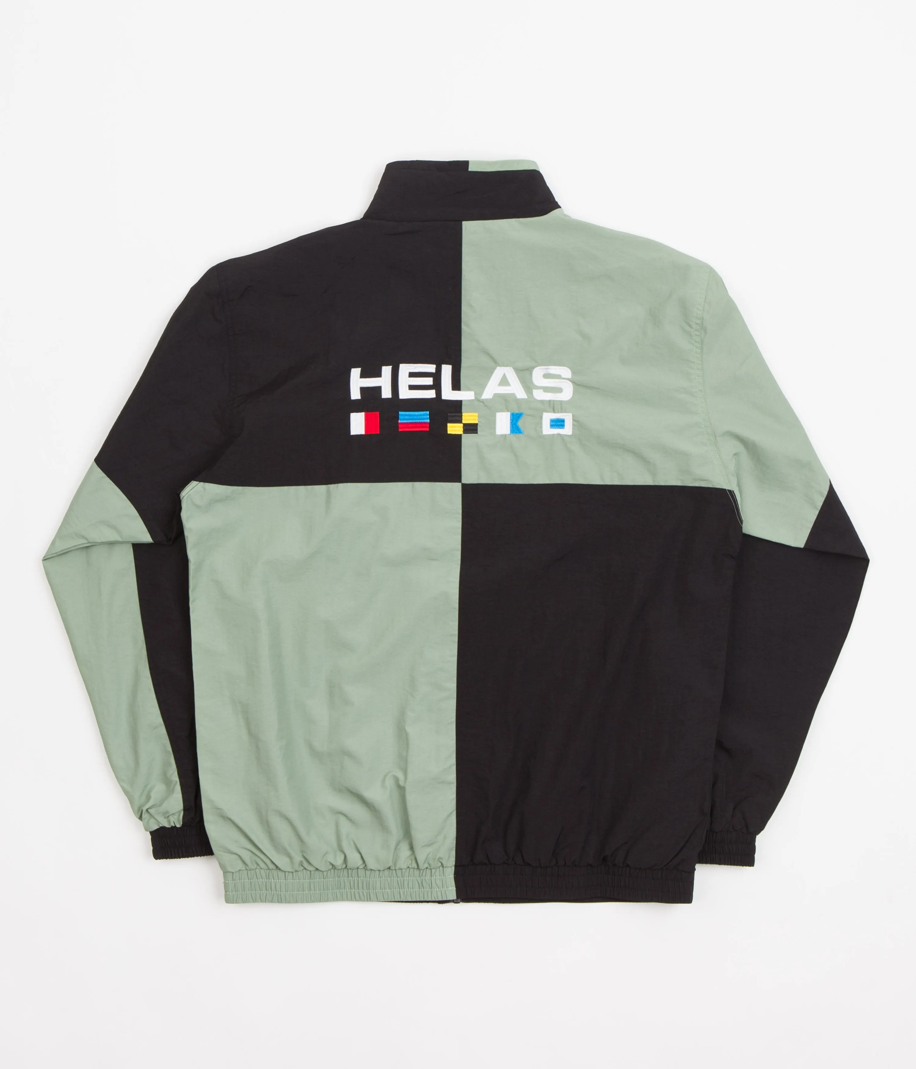 Helas Nautique Tracksuit Jacket - Black / Light Khaki