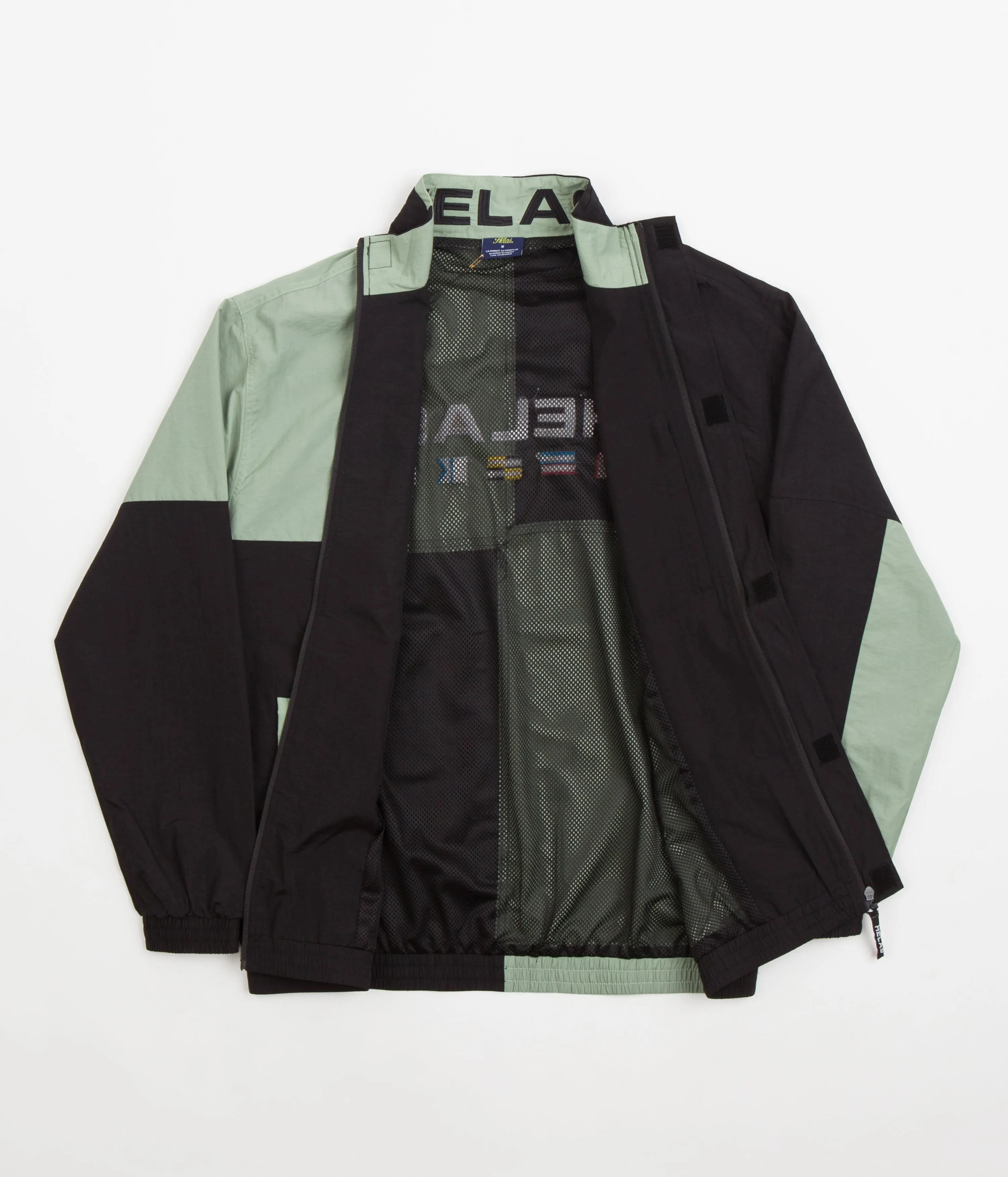 Helas Nautique Tracksuit Jacket - Black / Light Khaki