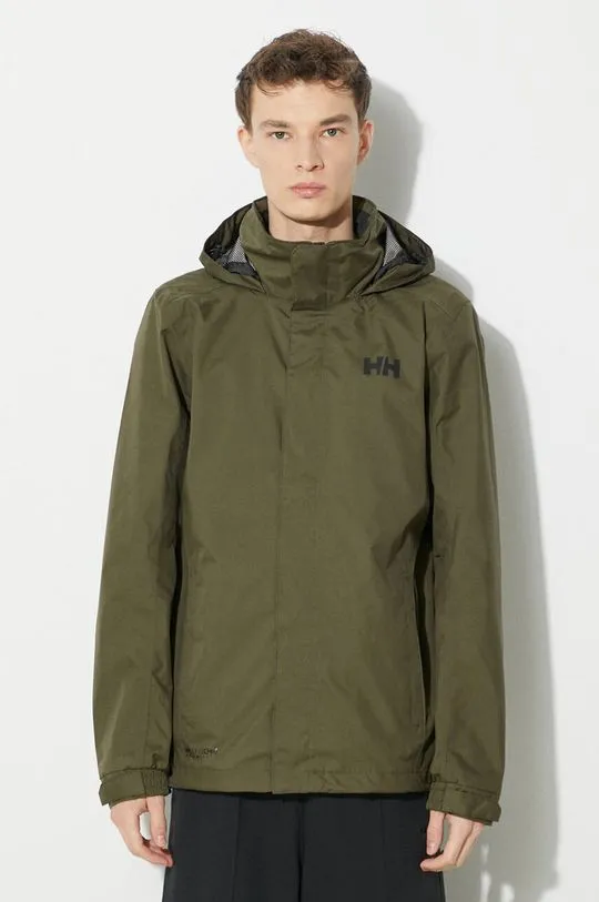 Helly Hansen outdoor jacket Dubliner green color