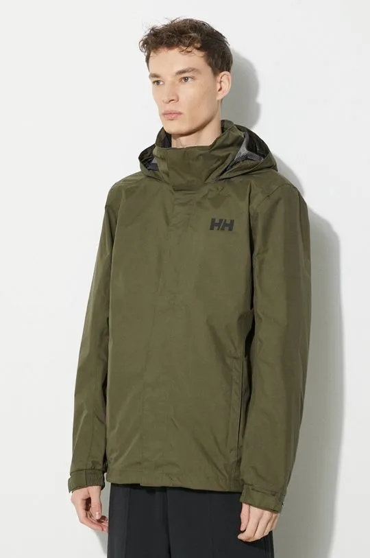 Helly Hansen outdoor jacket Dubliner green color