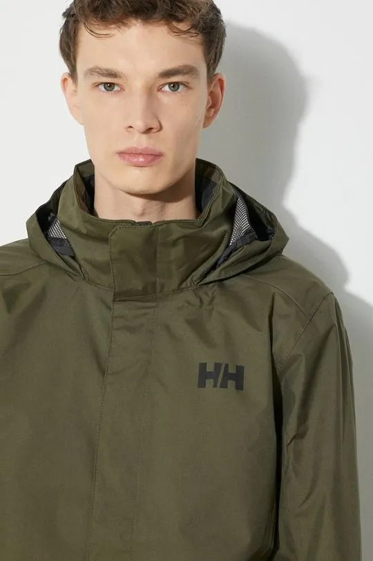 Helly Hansen outdoor jacket Dubliner green color