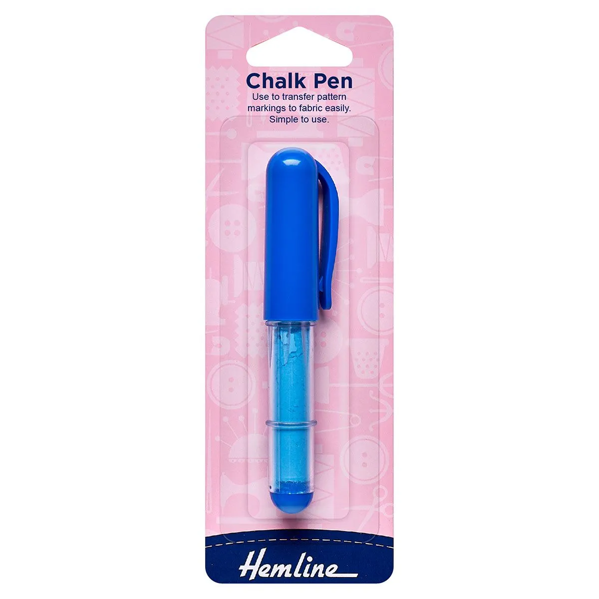 Hemline Chaco Pen. Blue