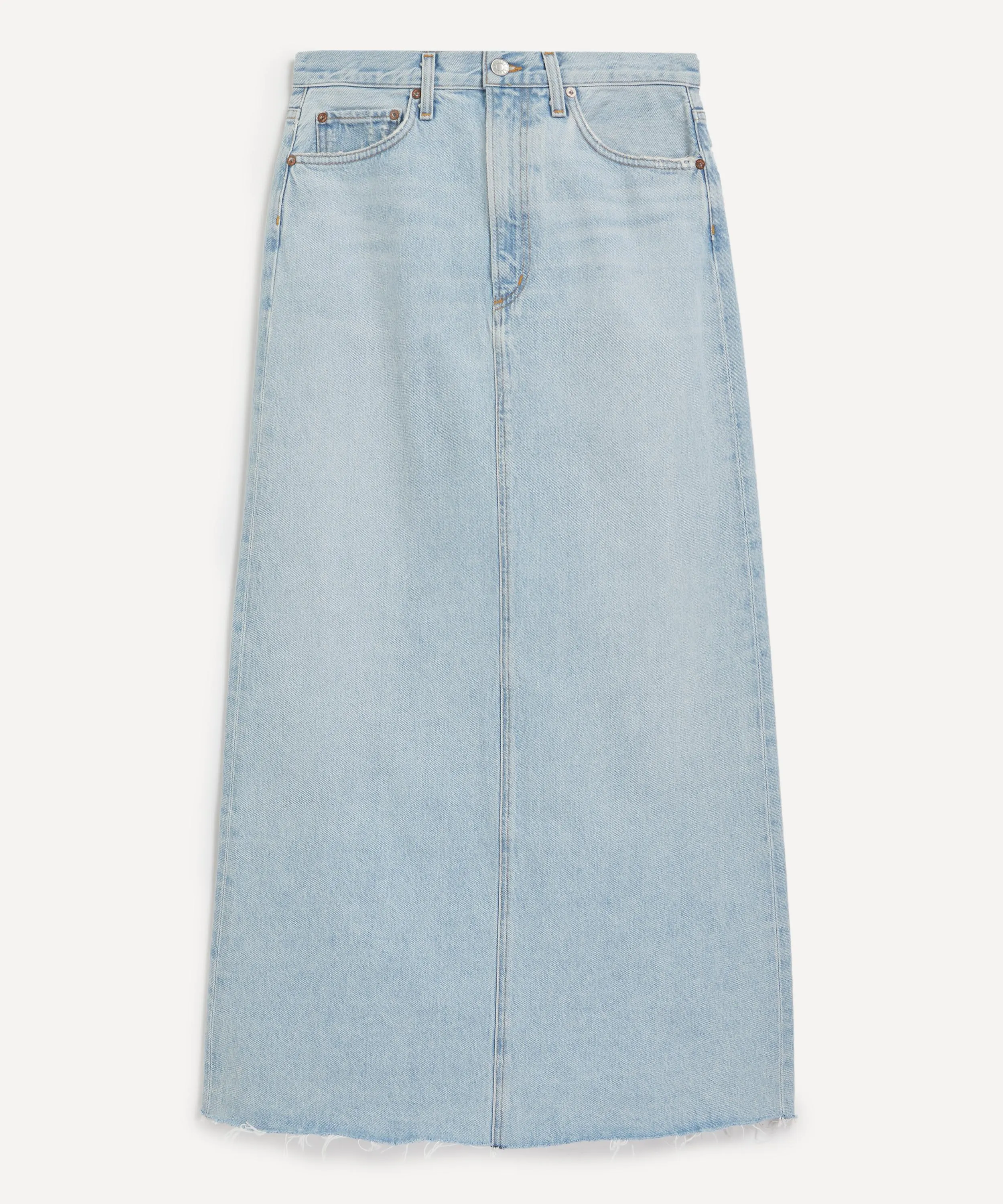 Hilla Denim Maxi-Skirt in Practice