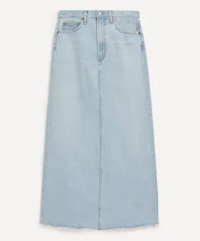 Hilla Denim Maxi-Skirt in Practice