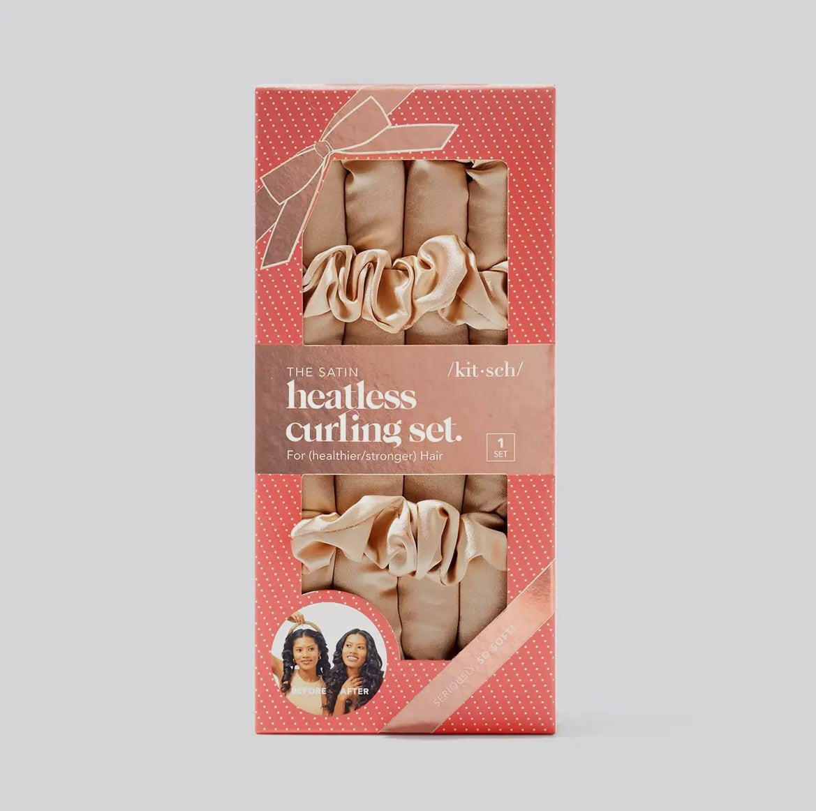 Holiday Satin Heatless Curling Set - Champagne