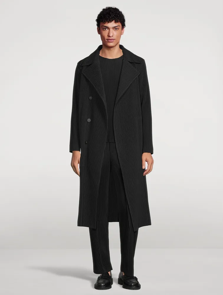 HOMME PLISSÉ ISSEY MIYAKE Double-Breasted Coat