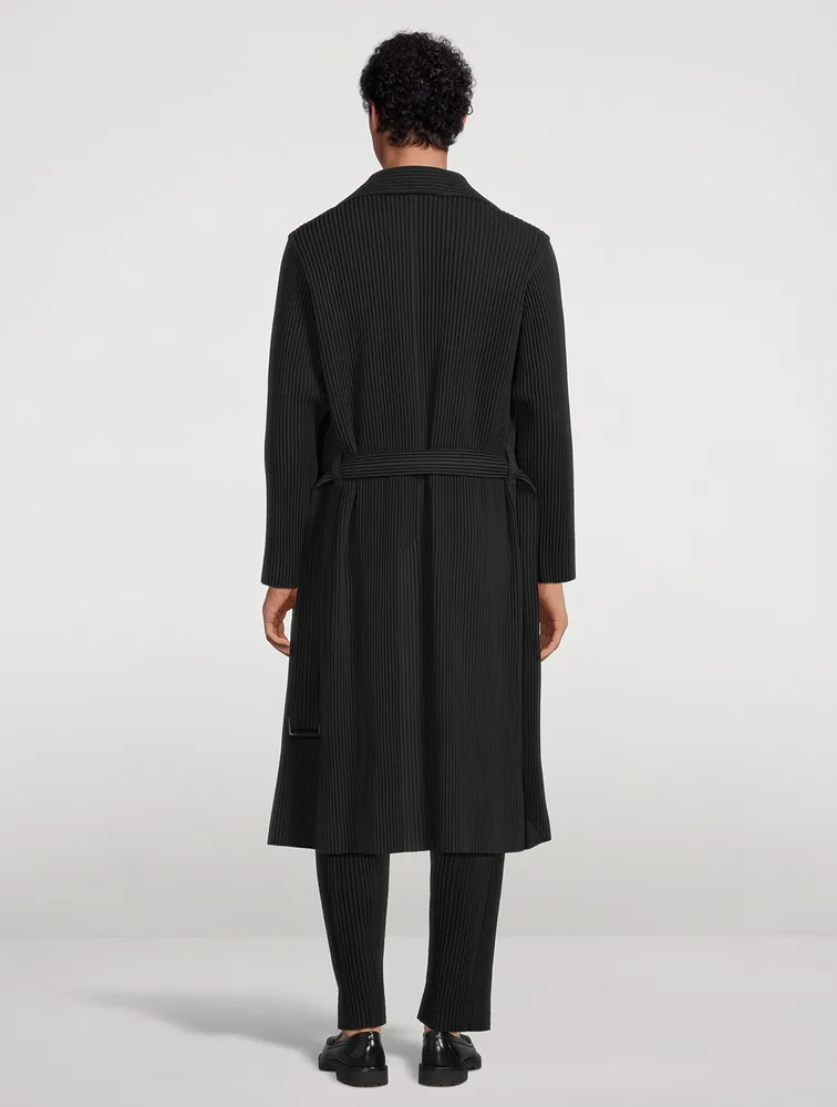 HOMME PLISSÉ ISSEY MIYAKE Double-Breasted Coat