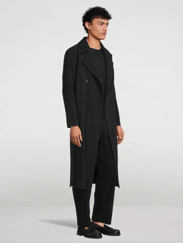 HOMME PLISSÉ ISSEY MIYAKE Double-Breasted Coat