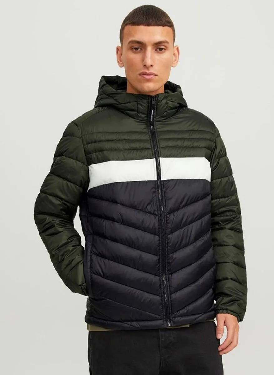 Jack & Jones Hero Puffer Hooded Jacket Rosin/Blocked