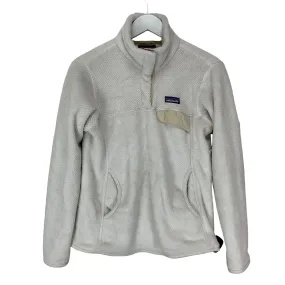 Jacket Fleece By Patagonia In White, Size: M