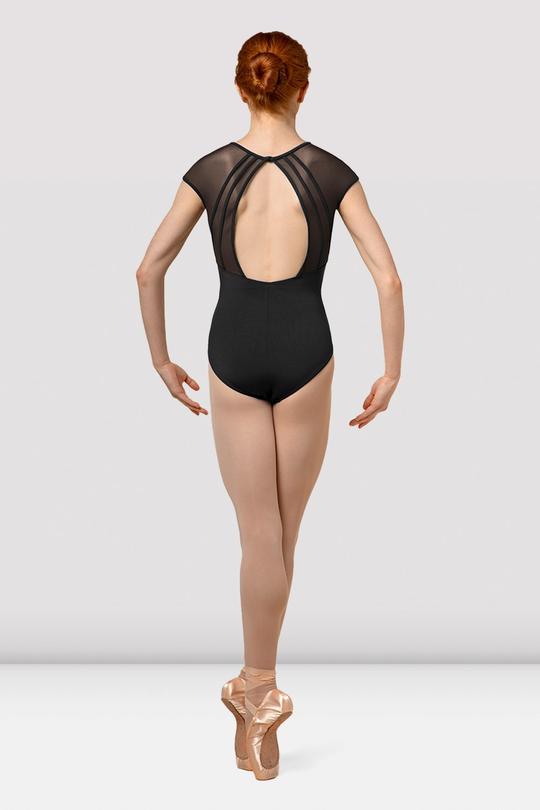 Ladies Mirella Splice Sap Sleeve Leotard - M5092LM