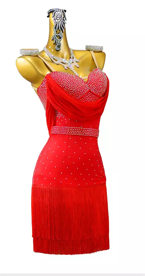 Latin Dance Dress | Custom - Made | QY04