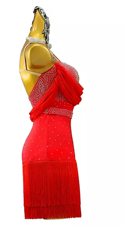 Latin Dance Dress | Custom - Made | QY04