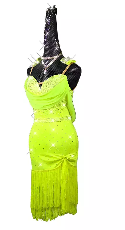 Latin Dance Dress | Custom - Made | QY04