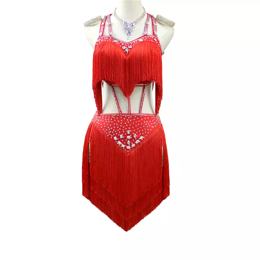 Latin Dance Dress | Custom - Made | QY26