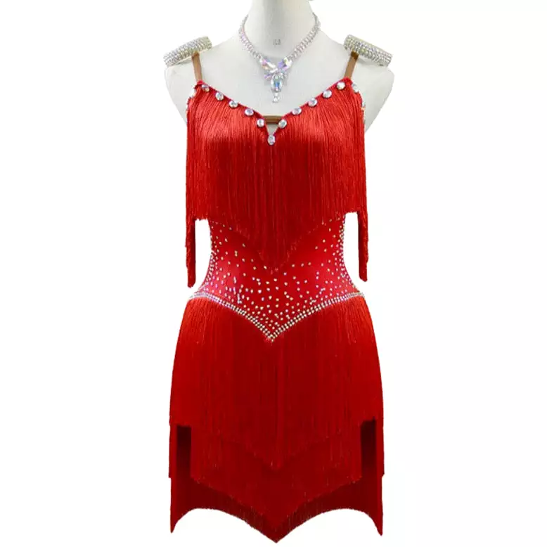 Latin Dance Dress | Custom - Made | QY27