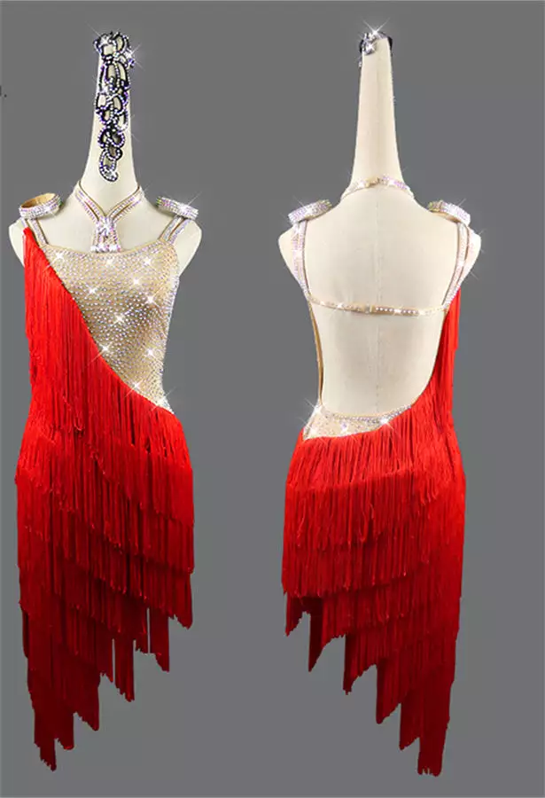 Latin Dance Dress | Custom - Made | QY36