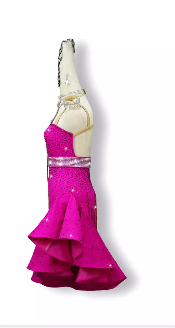 Latin Dance Dress | Custom - Made | QY40