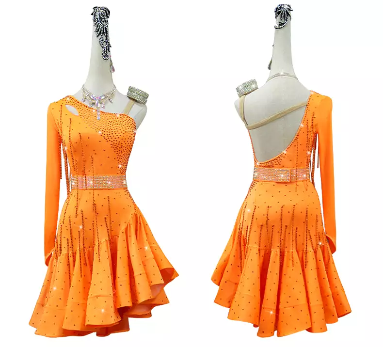 Latin Dance Dress | Custom - Made | QY40