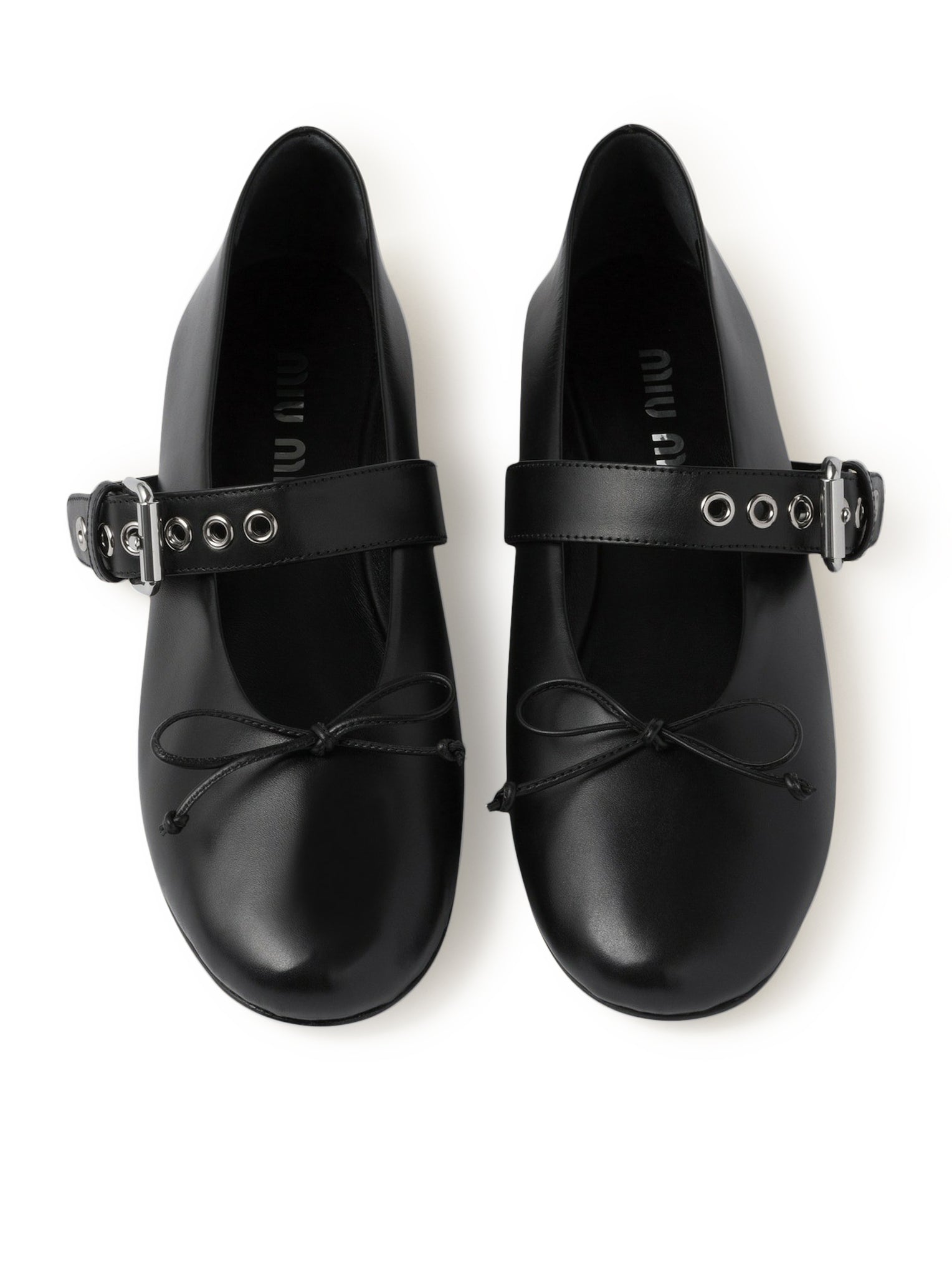 Leather ballet flats