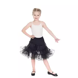 Little Kitty Girl's Black Petticoat Tutu