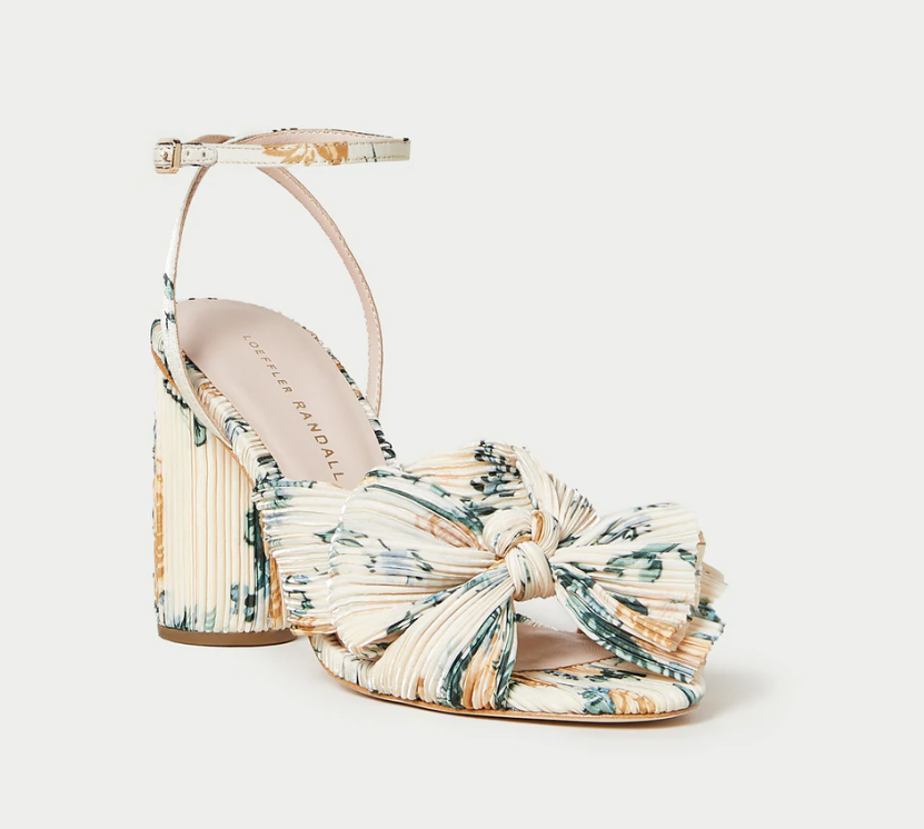 LOEFFLER RANDALL Camellia Nova Floral Bow Heel