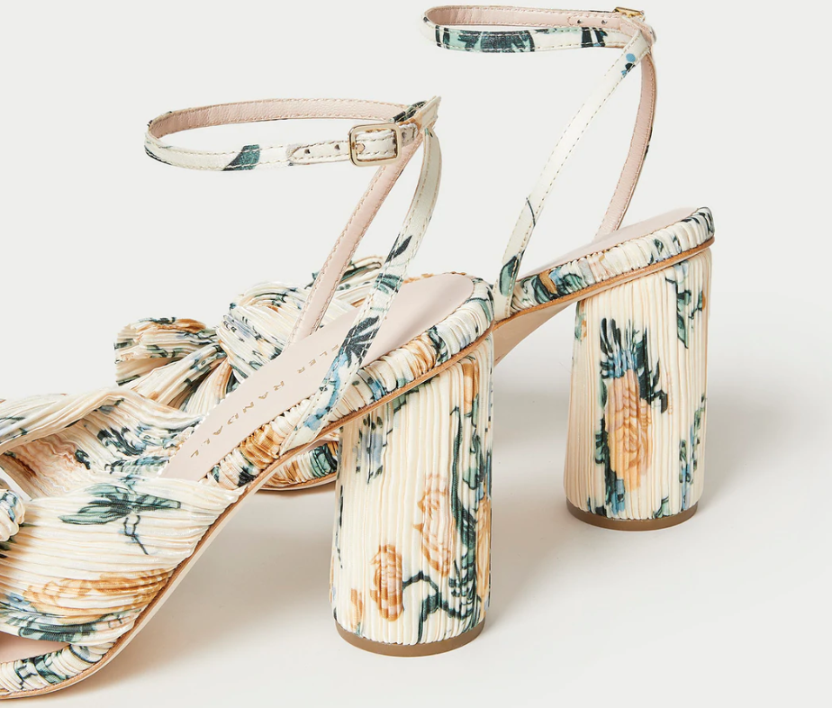 LOEFFLER RANDALL Camellia Nova Floral Bow Heel