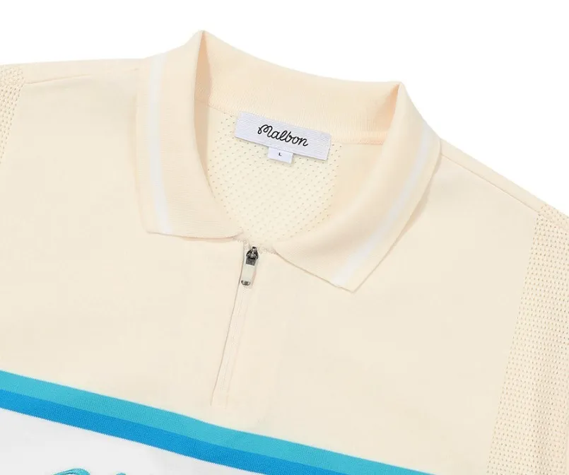 Malbon Golf  |Street Style Plain Short Sleeves Logo Sweaters