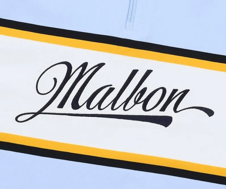 Malbon Golf  |Street Style Plain Short Sleeves Logo Sweaters