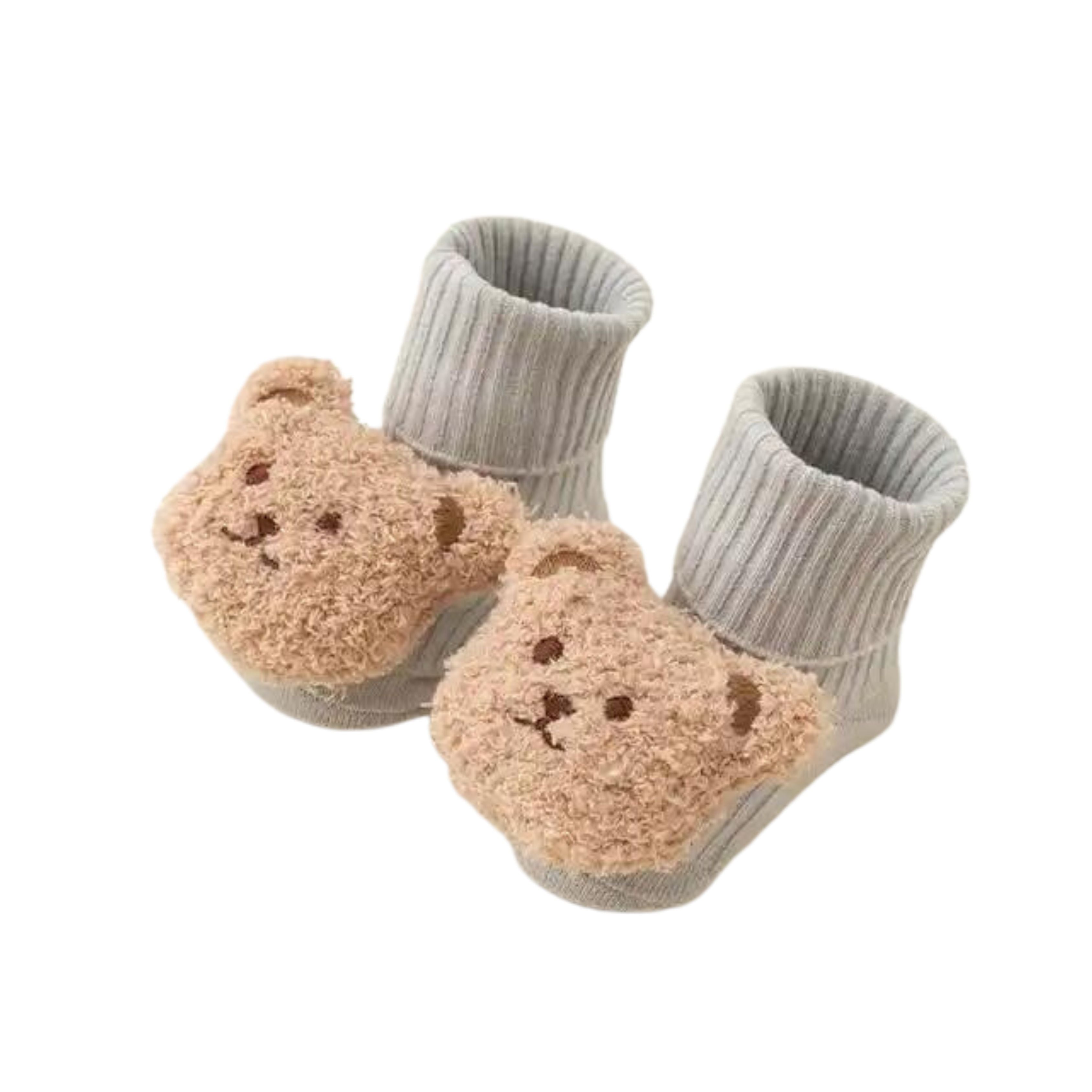 Non-Slip 3D Baby Floor Socks in King of the Jungle