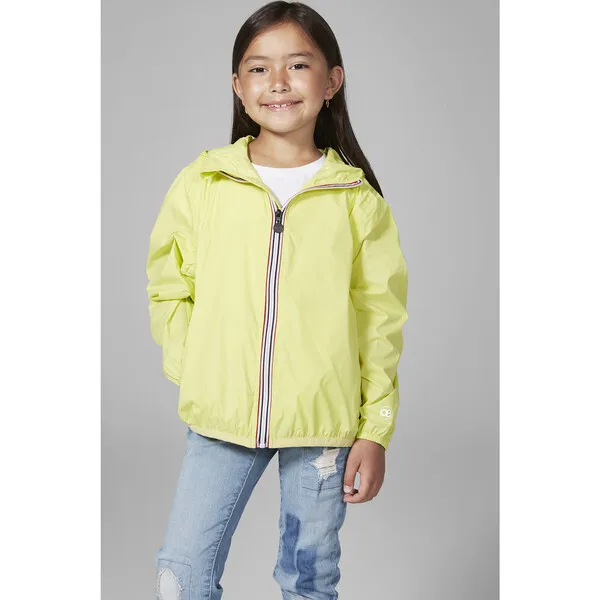 O8 Lifestyle Sam Packable Rain Jacket, Citrus