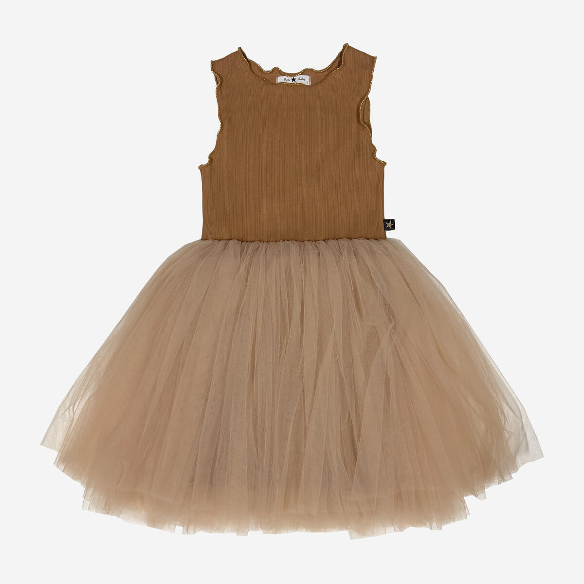 Petite Hailey Melon Tutu Dress - Brick