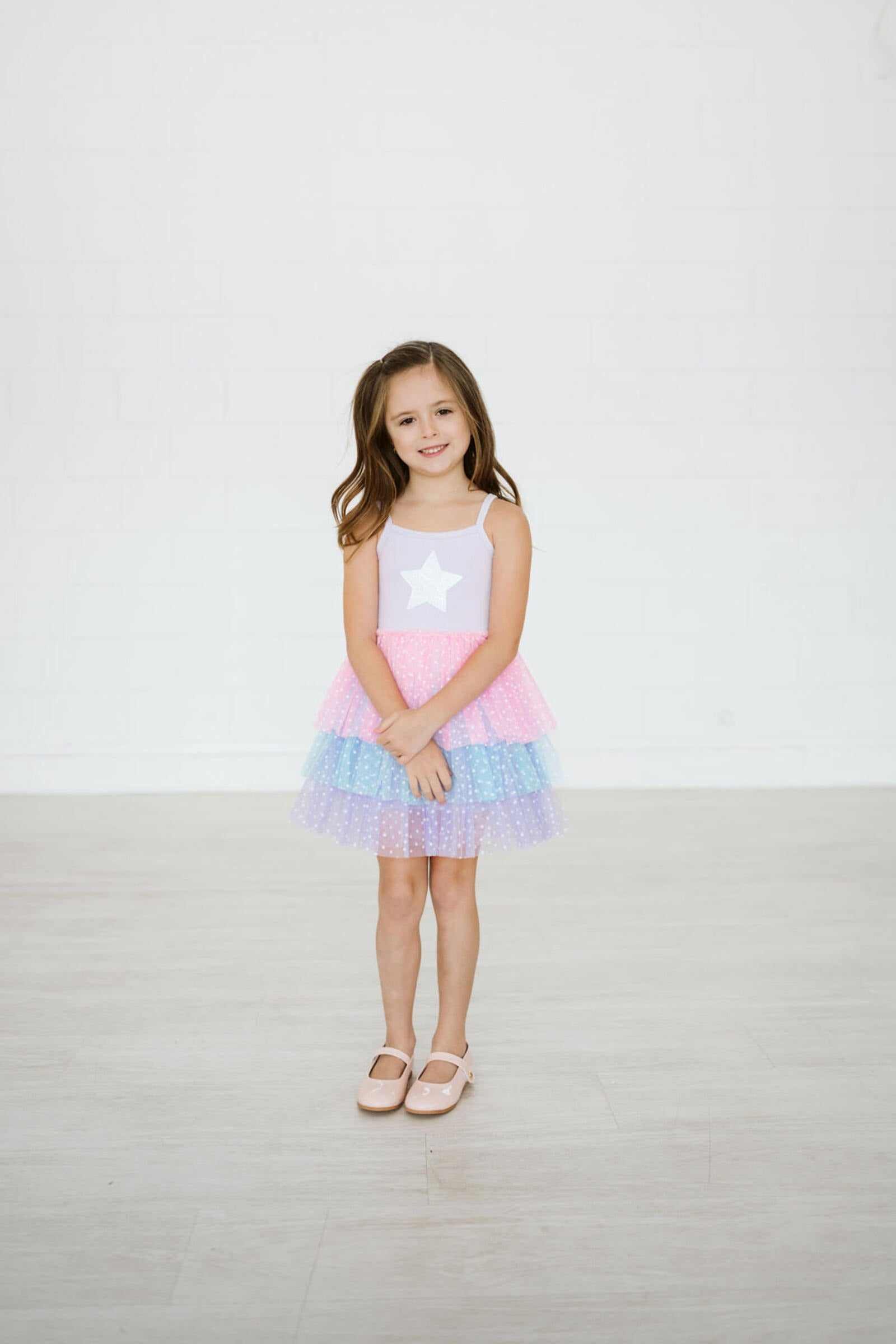 Petite Hailey Three Layered Tutu Dress - Purple