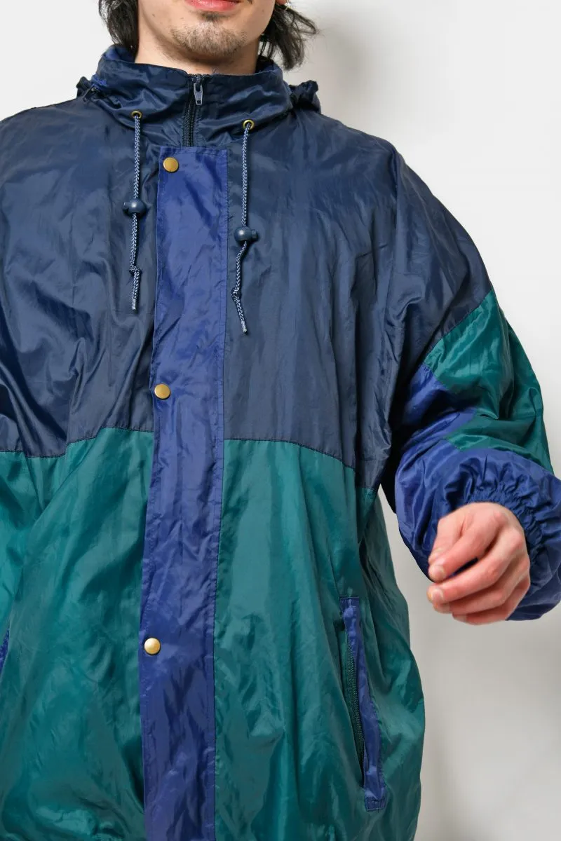 Retro 80s light rain coat